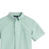 Polo Ralph Lauren Solid Color Logo Embroidered Single-Breasted Short Sleeve Shirt Kids shirts Green 323905297-001
