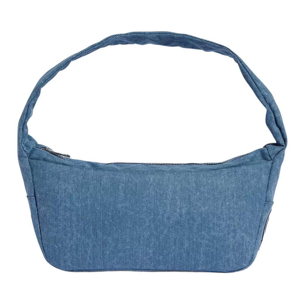 Adidas Originals Cotton Twill Shoulder Bag Small Unisex Denim Blue KE0684