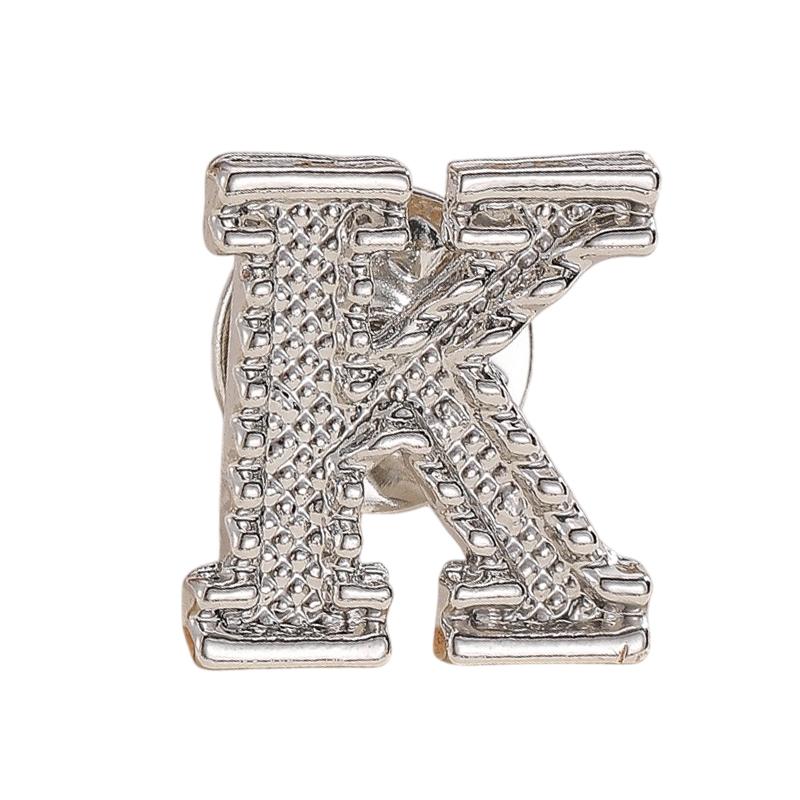 A-Z Letter Initial Lapel Pin Brooches Vintage Coat Suit Shirt Badge Party Office Brooch Pins Gifts For Men And Women Accessories