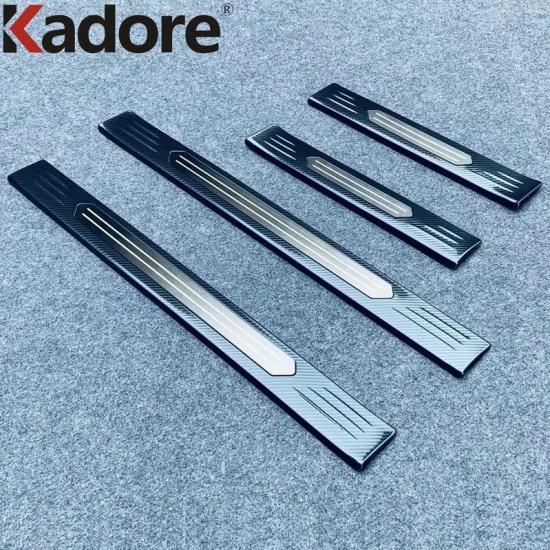 For Nissan Rogue X-trail -2025 2026 Steel Door Sill Scuff Plate Cover Trim Welcome Pedal Threshold Guard Car Accessories