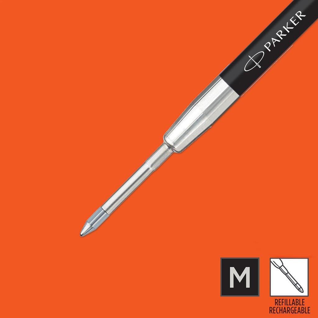 PARKER Parker Jotter Original Gel Pen Refill Smooth Black Black Gel Ink Refill Gel Ink Refill Medium Tip 0 7 Mm 2 Pieces