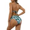 2025 Women's Sexy Halter Bikini Set: High-waisted, Cross-border, Beach Swimwear.