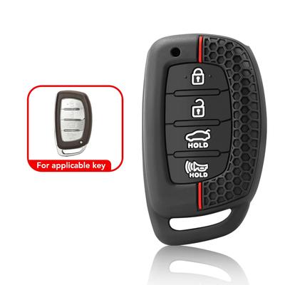 Funda de silicona para llave de coche funda para llave Para Hyundai Tucson Santa Fe Rena Sonata Elantra Creta Ix35 Ix45 I10 I30 I40 Accesorios
