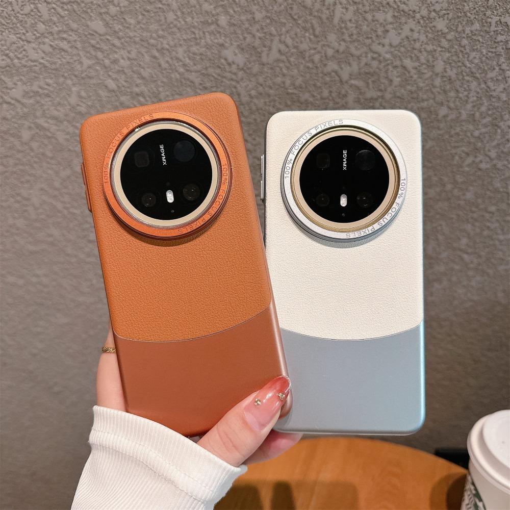 Nappa Leather Phone Case For Huawei Mate 60/50 Pro/Mate30/Pura 70 Pro/P80 Ultra Luxury Shockproof Trendy Protective Cover