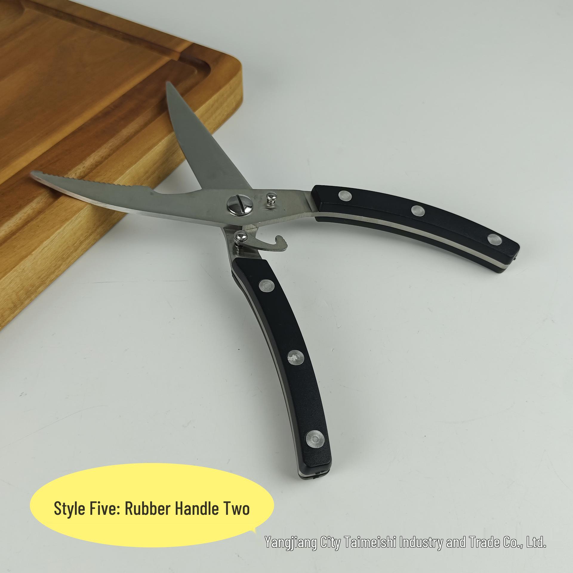 All-Steel Multi-Functional Kitchen Shears for Chicken Bones