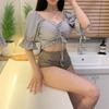 Korean Split Swimsuit Female Sexy Conservative Small Breasts Ins Hot Spring Vacation Swimsuit
