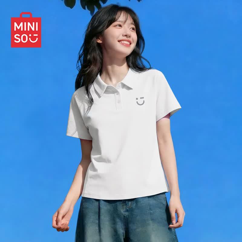 MINISO Women s Ice Silk Polo T-Shirt M