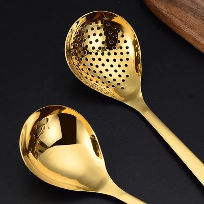 Creative Kitchen Soup Deepening Stainless Steel Hot Pot Leak Golden Soup Shell Leak Household Spoon Leak