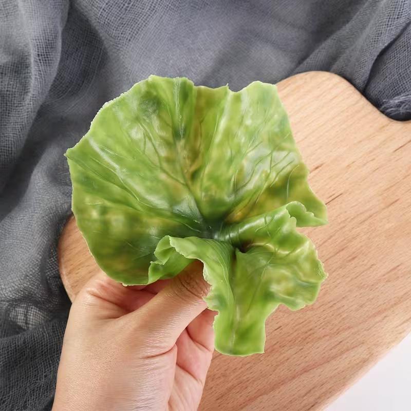 Realistic Artificial Lettuce Simulation Vegetable Models Ideal For Restaurant Displays, Pography Props, And Home Decorations
