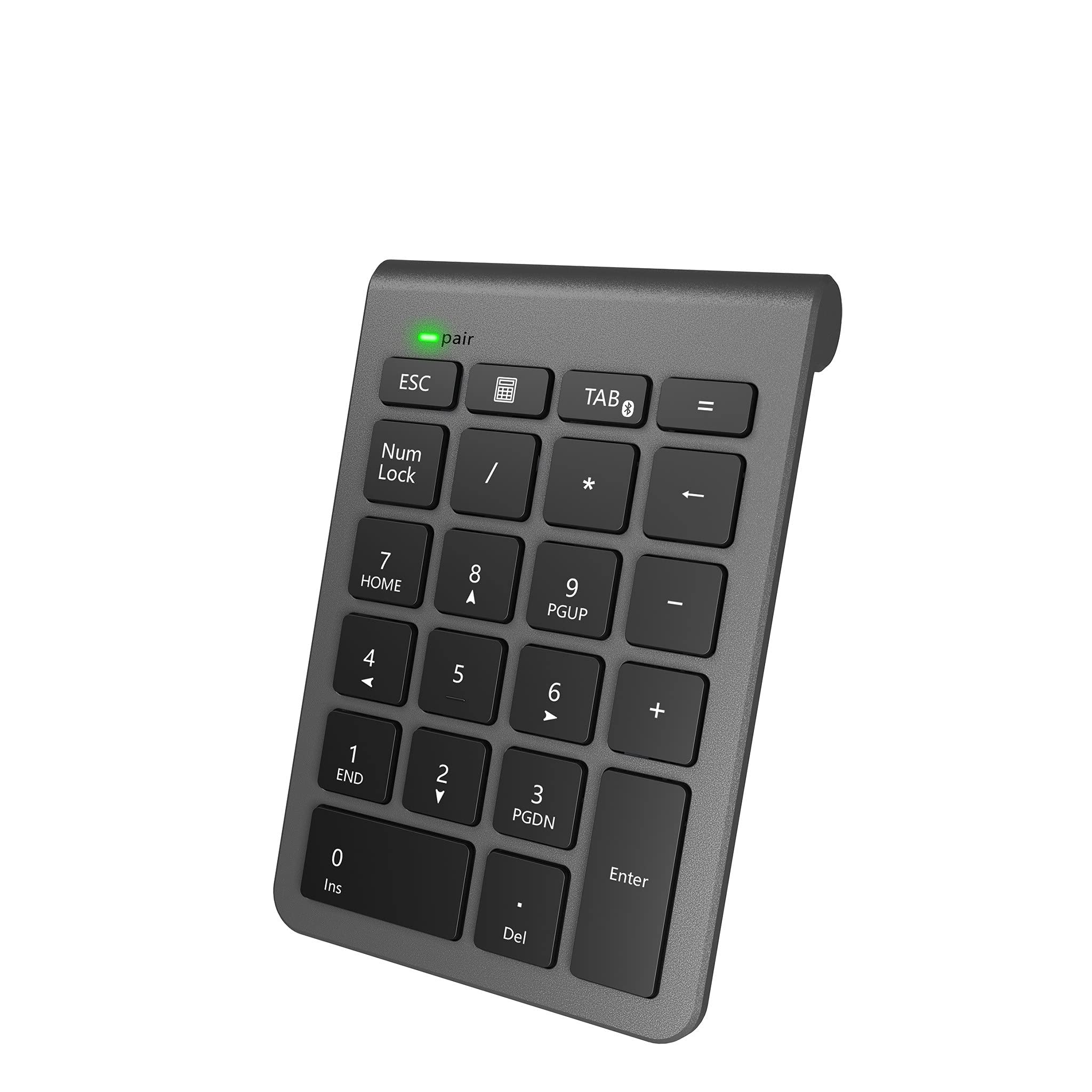 

Alcey Wireless Bluetooth Numeric Keypad, 22-Key Number Keyboard, Compact and Portable, Multi-Function Number Pad, Compatible with PCs, Laptops,