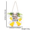 Cheerful Easter Wooden Decoration Sign With Beautiful Rabbit Artwork And Colorful Accents Egg