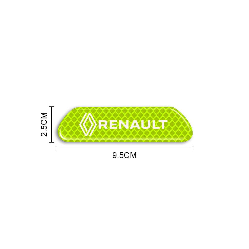 2026 Hot For Renault Interior Stickers 4pcs Car Door Reflective Strips security Warning Stickers For Renault Koleos QM5 QM6 Scen