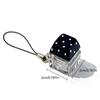 Polka Dot Finger Keyboard Caps DIY Keyboard Pinch Toy Relaxing Fidget Keychain