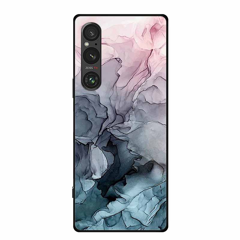 

Case For Sony Xperia 1 VI Marble TPU Soft Silicone Back Cover For Sony Xperia1 VI Cases 6.43 Shockproof Mica Painted Cute Capa Sony Xperia 1 VI