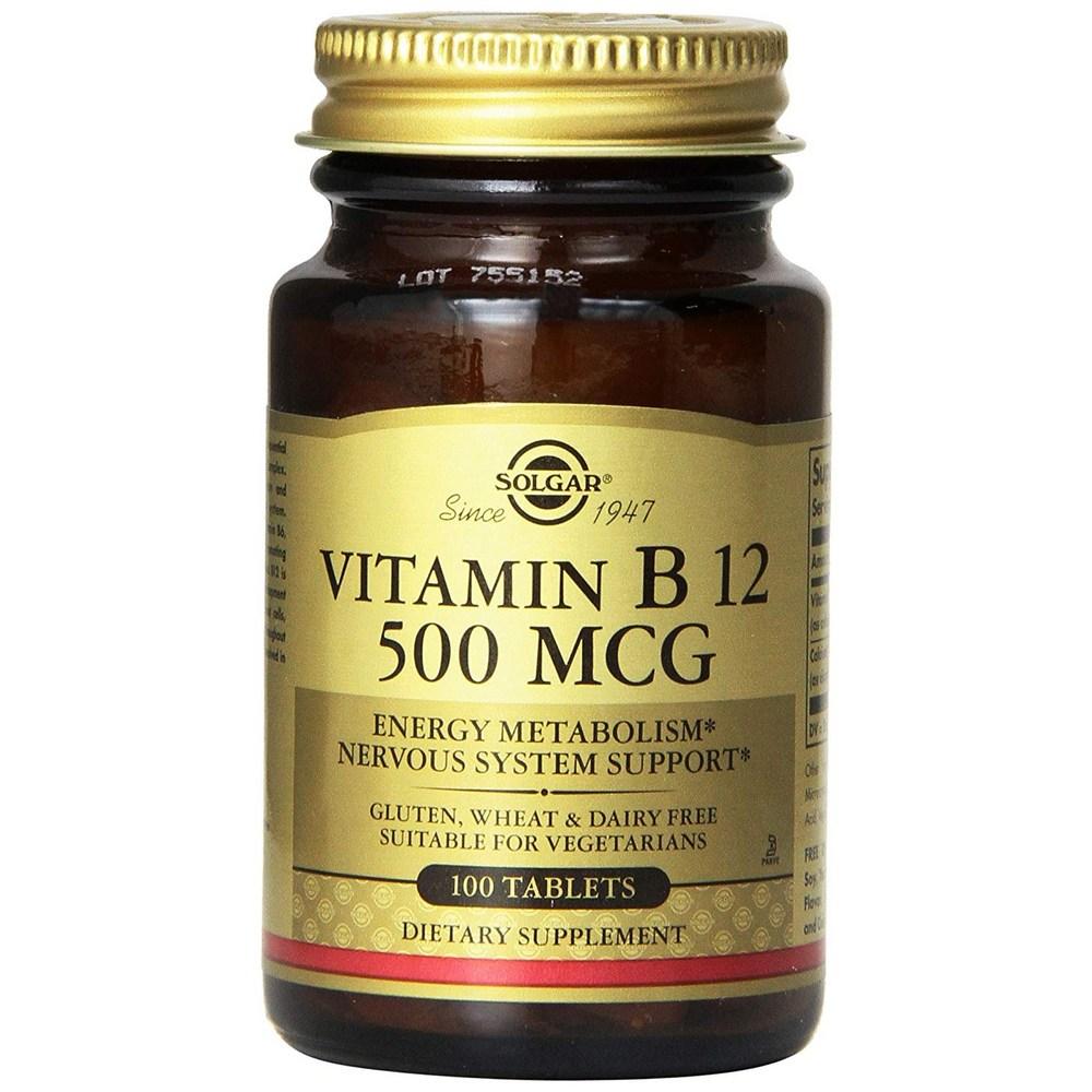 Solgar Vitamin B12 Tablets 500mcg 100 Tablets 1 pcs