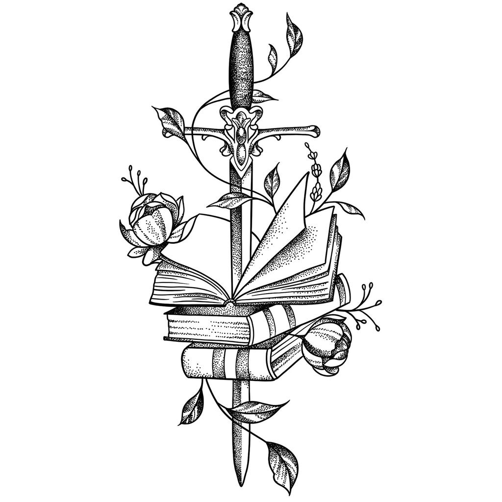 Advanced Sense Thorns Sun Moon Lotus Totem Crown Butterfly Love Flower Arm Waist Tattoo Sticker