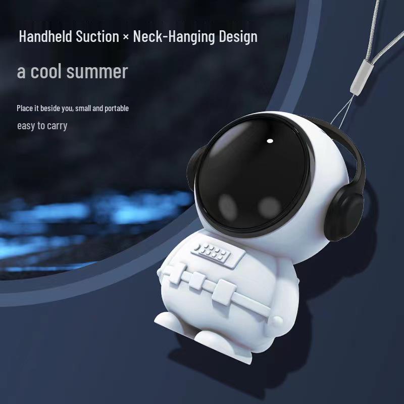 2023 Astronaut Bladeless Neck Fan - USB Mini Portable for Students 6.8 x 7.5 x 9.8 cm