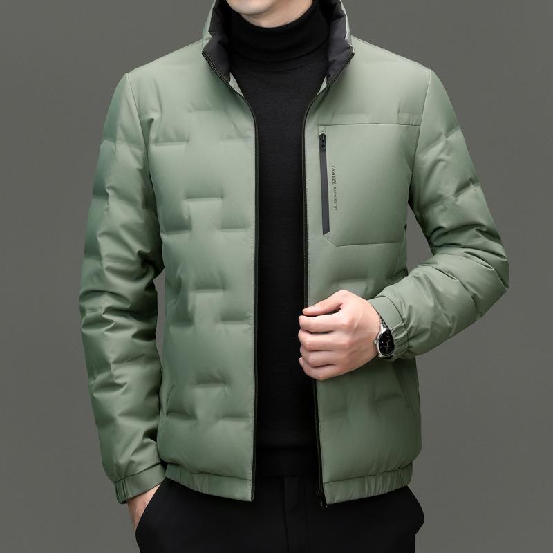 Winter Men'S Young And Middle-Aged Stand-Up Collar Casual Business Comfortable Soft Breathable Down Jacket