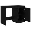 Desk Black 100x50x76 Cm Particleboard