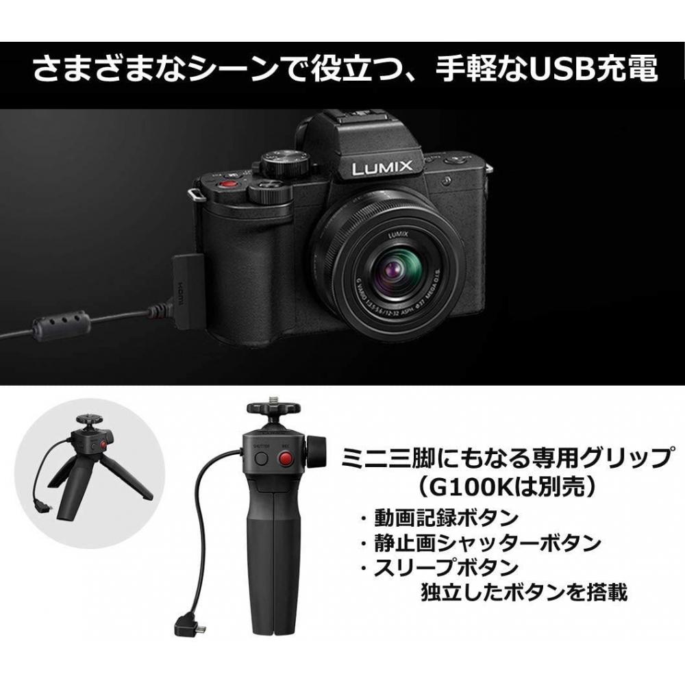 Panasonic Kit obiettivo zoom standard Lumix G100K per fotocamera mirrorless con obiettivo singolo nero DC-G100K-K
