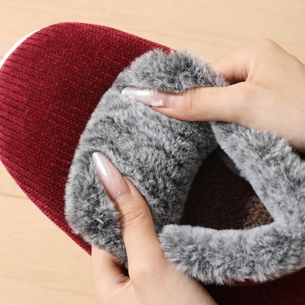 2025 new elderly cotton shoes autumn and winter indoor home non-slip thick-soled velvet thermal bag and cotton slippers