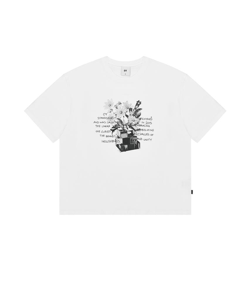 Opeunyadeu(Owai) Cube Flower T-White