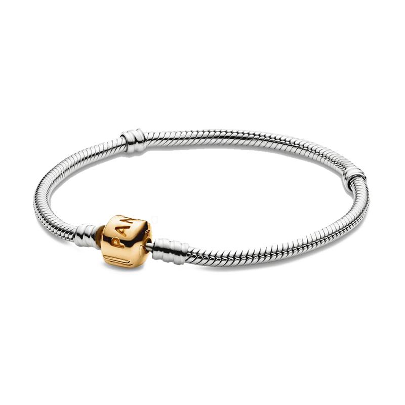 Pandora Moments snake shape 925 silver bracelet for women 590702HG
