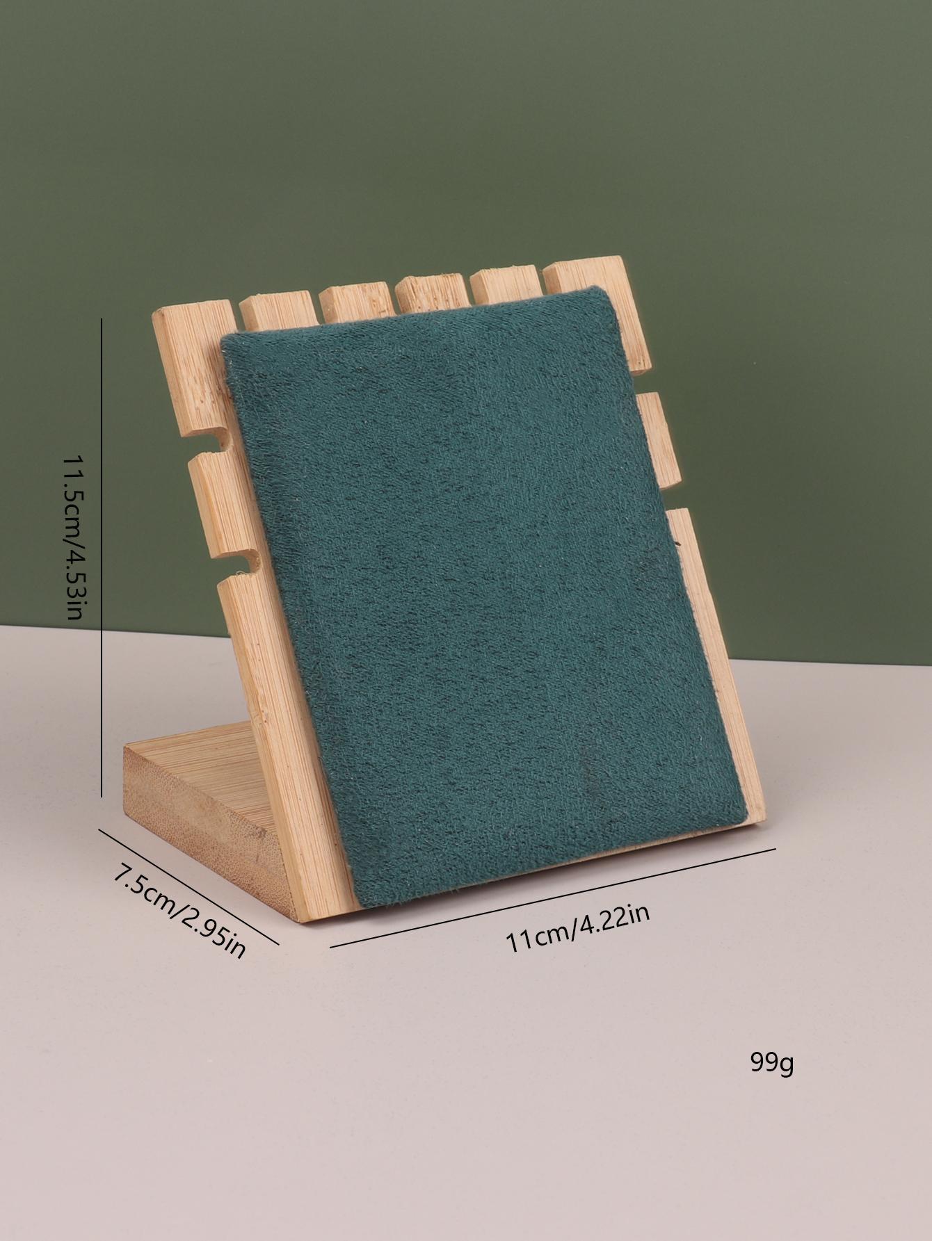 

Бамбуковый стенд для ювелирных изделий, стенд для ожерелий, деревянный мольберт для нескольких ожерелий, витрина, держатель для ожерелий зелёный