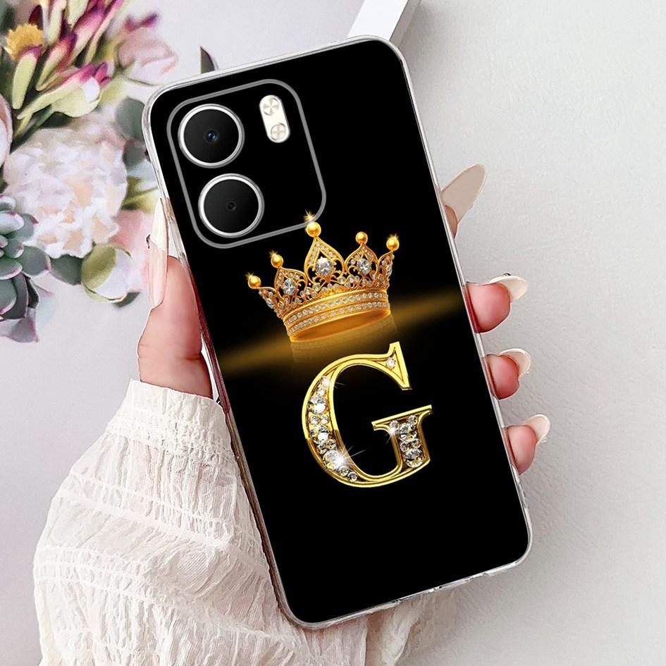 For OPPO A5x 4G Case CPH2725 Cover Luxury Crown Letters Soft Silicone Transparent Phone Cases For OPPO A5x Coque A 5x 2025 Funda