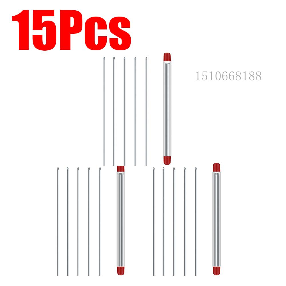 5-20Pcs Earthworm Hooking Needle Stainless Steel Hollow Gas Needle Driller Fishing Tools Quick Earthworm Hooking Needle
