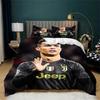 3 Pcs Quilt Cover Duvet Cover Set with Zipper Closure Cri-stiano Ronaldo Bedding Set 1 Duvet Cover and 2 Pillow Shams