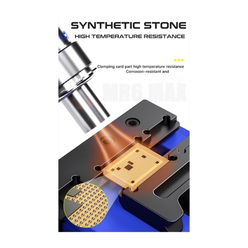 Aluminum Mobile Phone Repair Stand Double Shaft Soldering Fixture for Phone Motherboards IC Chip Soldering Tool