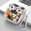 Cute Cat Lovely Clear Earphone Cases Cover Case For Airpods 3 2 1 Pro Pro3 Pro2 4