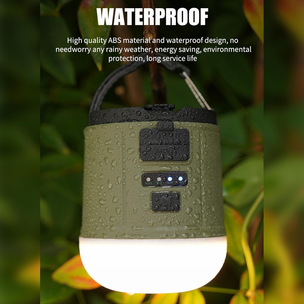 Camping Lantern 2400mAh Rechargeable Battery Torch With 9 Light Modes Portable Electronic Emergency Lamp For Outdoor Camping Hiking