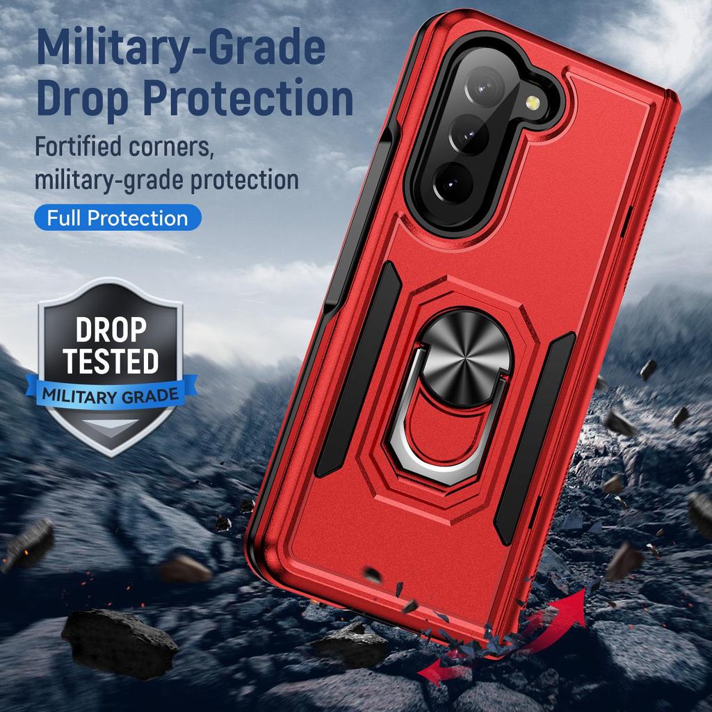 Samsung Z Fold5 & Z Fold4 Full Protective Phone Case with Ring Holder