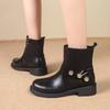 Winter Round Toe Comfortable Anti Slip Casual Boots, Fashionable New Style Elegant Plush Warm And Sexy Work Boots For Women