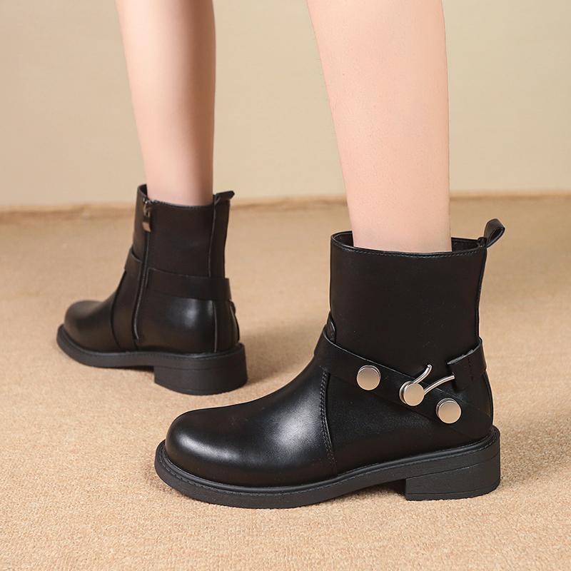 Winter Round Toe Comfortable Anti Slip Casual Boots, Fashionable New Style Elegant Plush Warm And Sexy Work Boots For Women