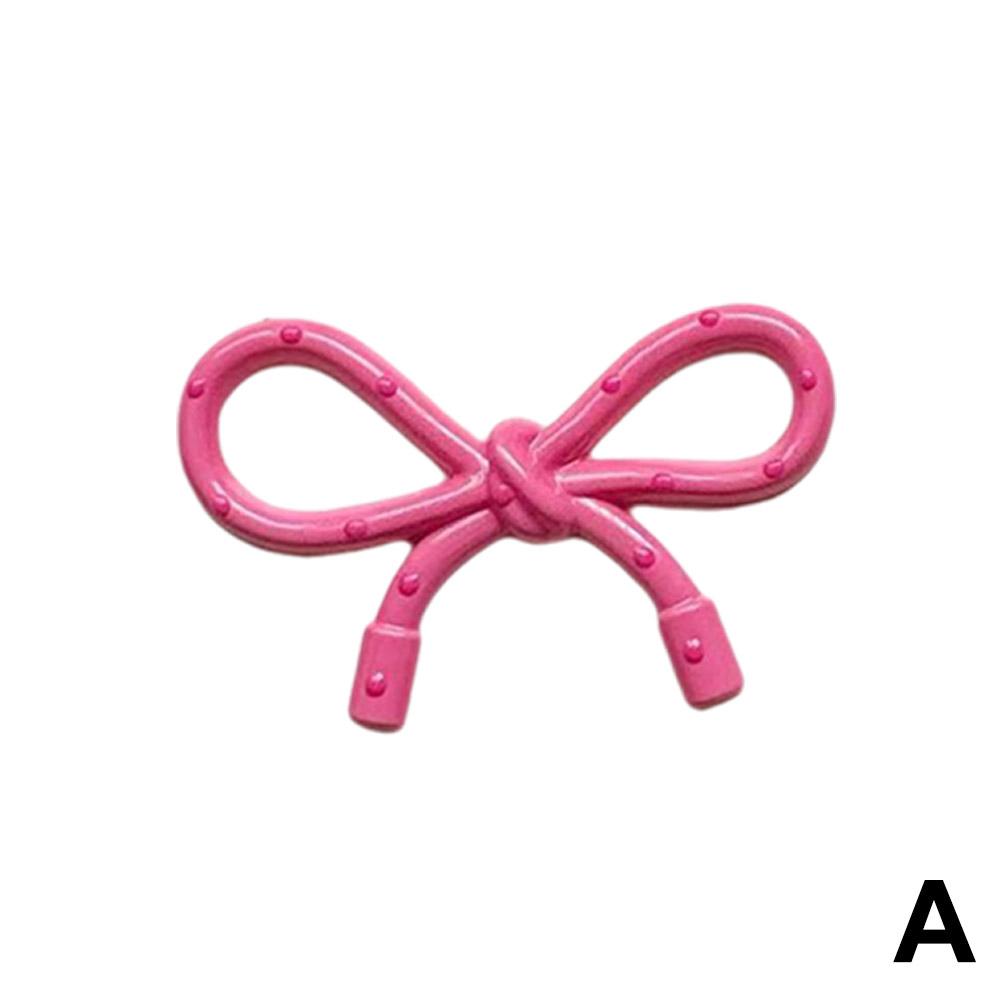 

1 шт. Винтажная шпилька-бантик в горошек из смолы, маленькие женские аксессуары, заколка для волос, бобби-волосы для девочек P3S2 PinkA-One size