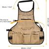 Multi-Pocket Garden Tool Storage Apron Large Capacity Wear-resistant Gardening Work Apron with Tool Pockets