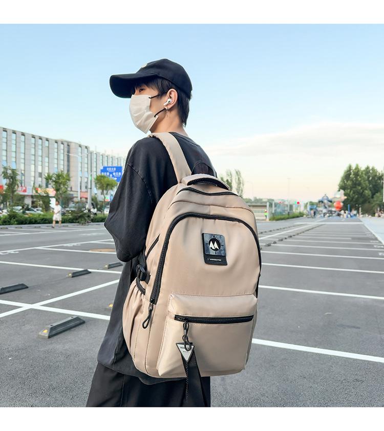 Rucksack im koreanischen Stil mit Farbblockdesign - Vielseitiger Schulrucksack mit großer Kapazität für Studenten