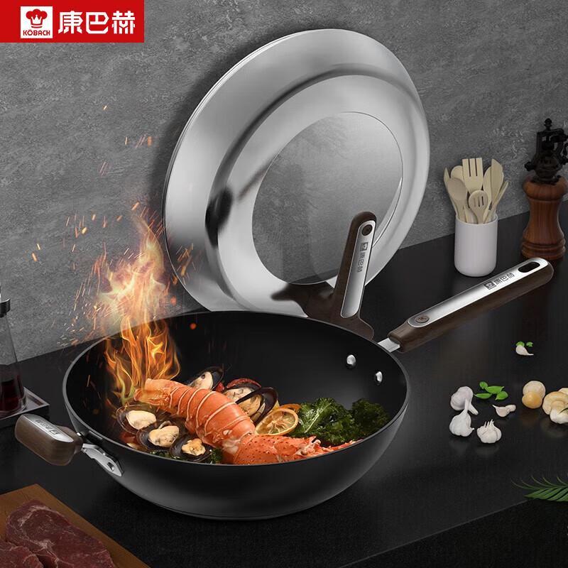 Kobach 32cm Cast Iron Non-stick Wok