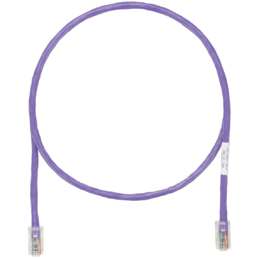 Panduit Cat5e Professional LAN Cable, 5m, Purple, UTPCH5MVLY