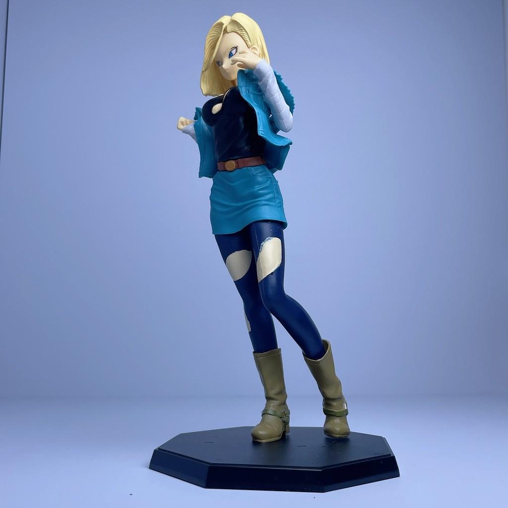 

ПВХ 26 см Впечатляющий зеленый наряд Блондинка Высокая фигура Идеально для энтузиастов Аниме Blue Android