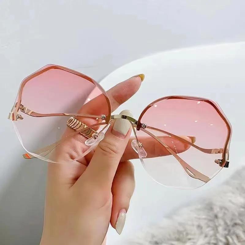 Trendy Frameless Polygon Eyewear for Men Women Unisex Perfect Party Accessories Fashion Statement