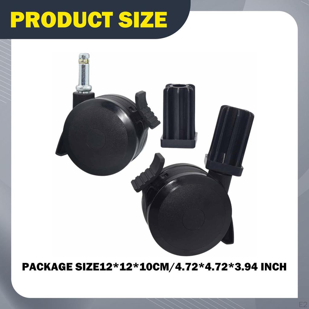 2 Pieces Locking Casters BBQ Grill Part 70Yard Component Patio Wheel Mechanism Garden
