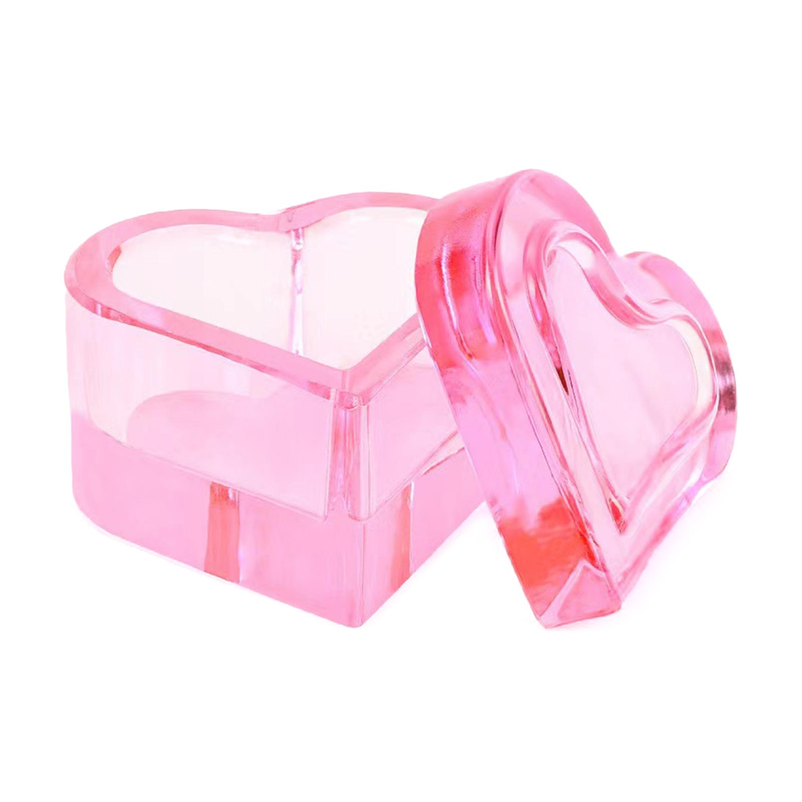 

Стеклянная чашечка для ногтей в форме сердца с крышкой, маникюрный инструмент, подходящий для смешивания акриловой пудры и блесток A