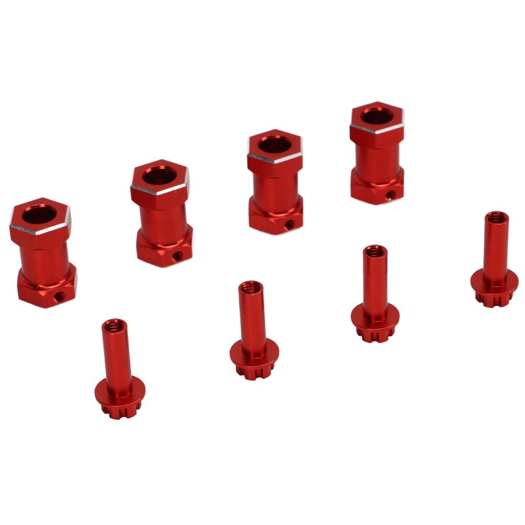 4 Pcs RC Wheel Hex Hub Aluminum Alloy Replacement 12mm Hex Hubs Extension Combiner for 1Celsius10 RC Climbing Car