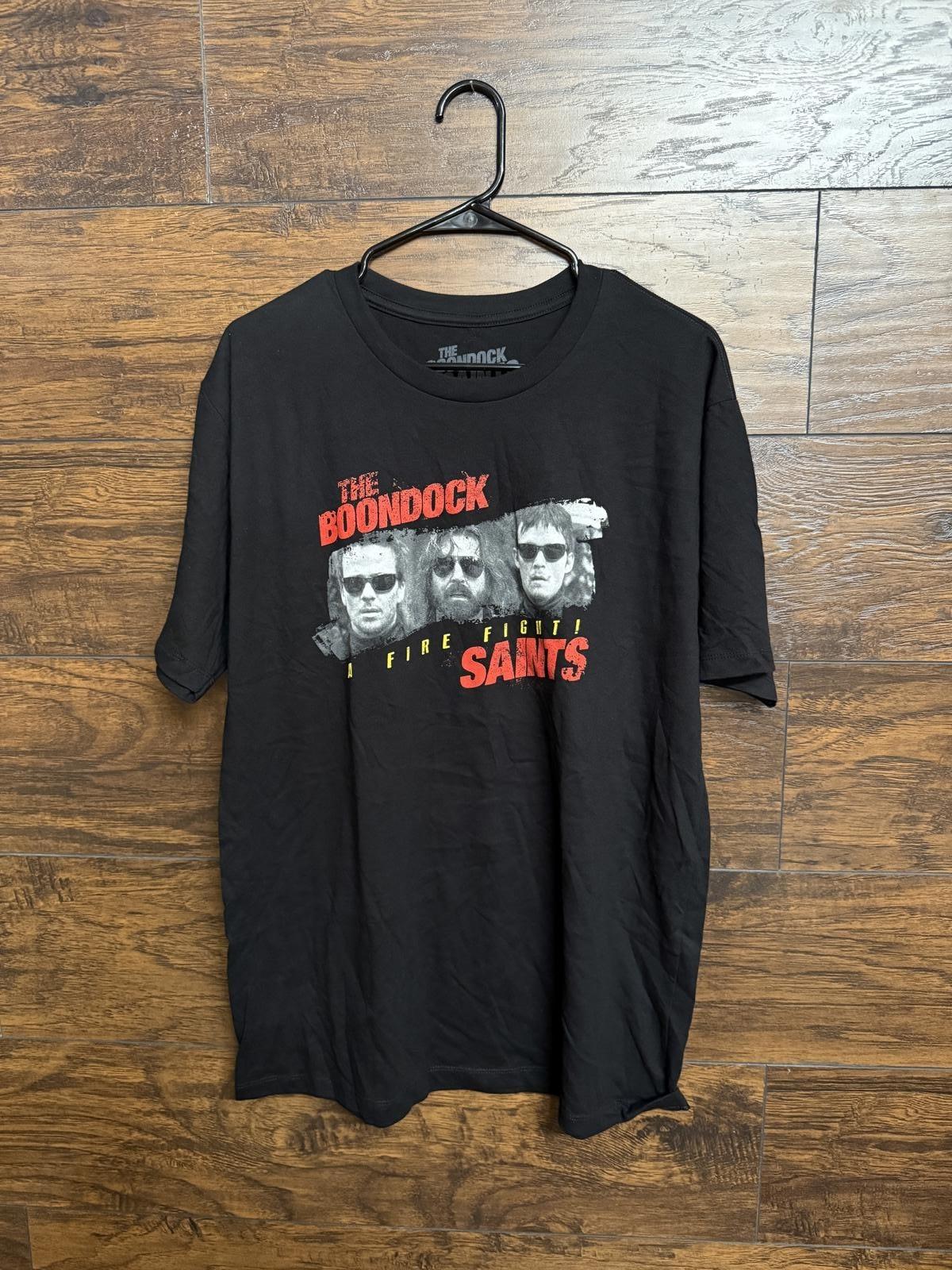 The Boondock Saints Movie T-shirt A Fire Fight Scene Tee - S XXL