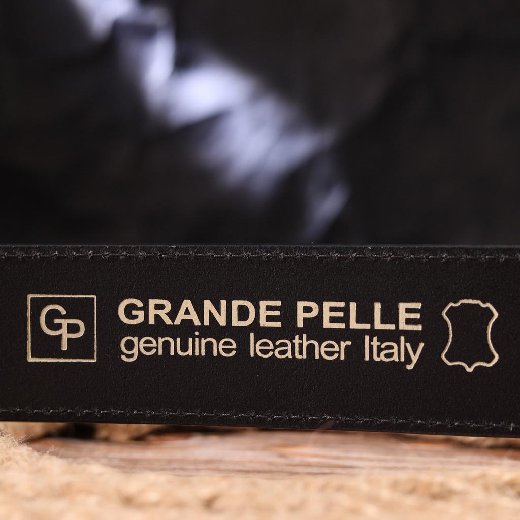Ceinture en cuir fiable pour hommes GRANDE PELLE Ceinture en cuir 21464 Noir