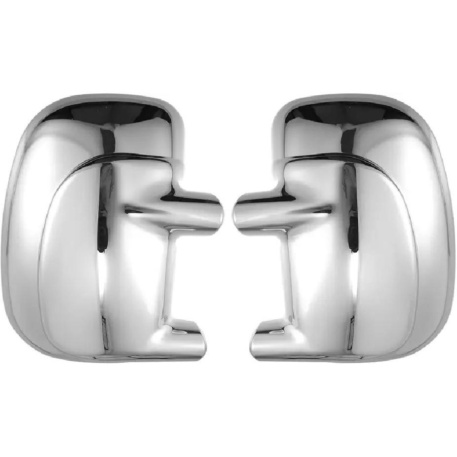 

Chrome Side Mirror Cover For 1999-2007 Ford Super Duty F-250 F-350 F-450 F-550 (For Mirror WITHOUT Turn Signal)